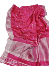 Pure silk linen embroidery saree Pure linen embroidery saree